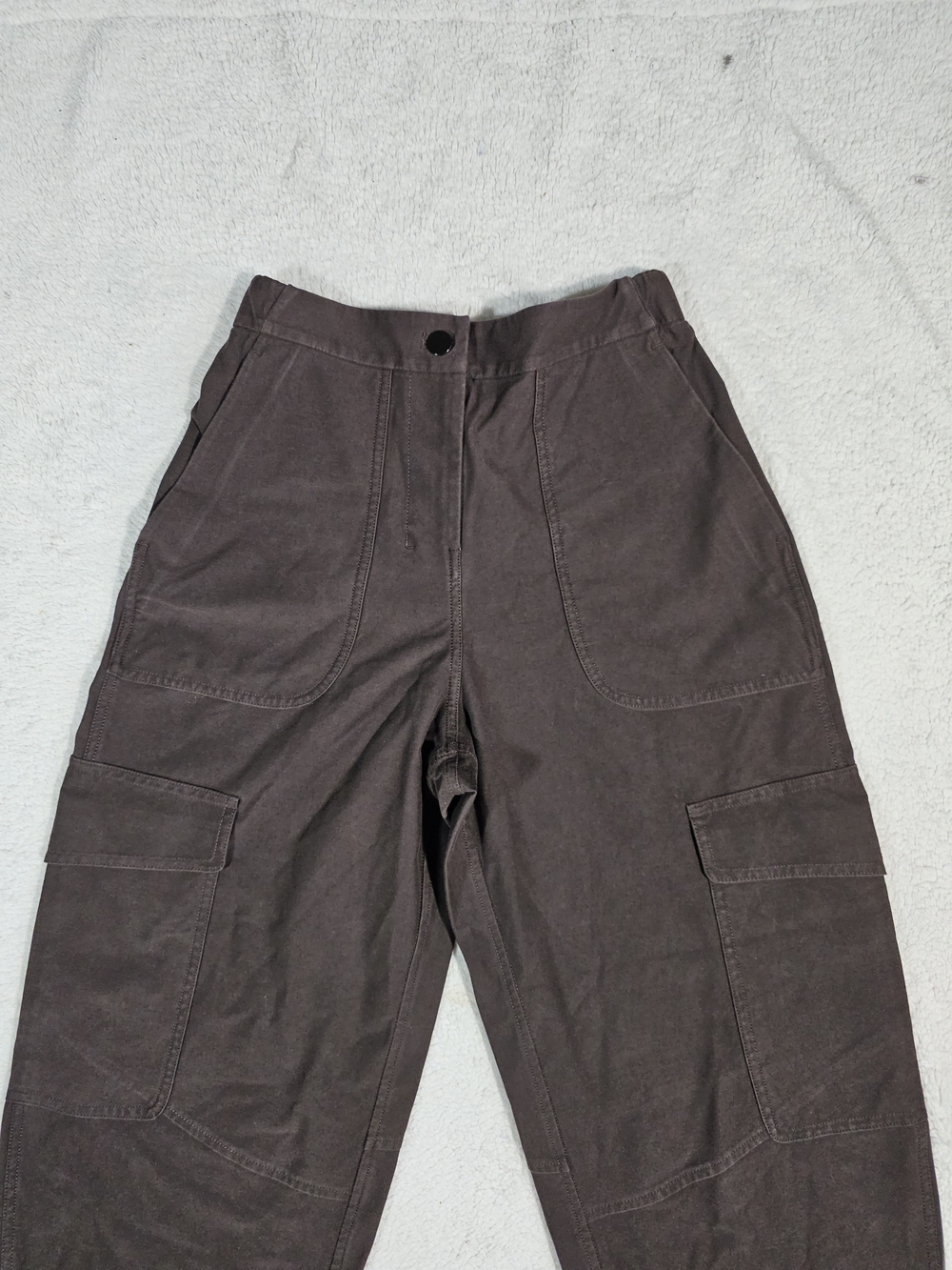 Lululemon Utilitech Cargo Pants Brown Pockets High Rise Crop Womens Size 24 - Picture 5 of 10